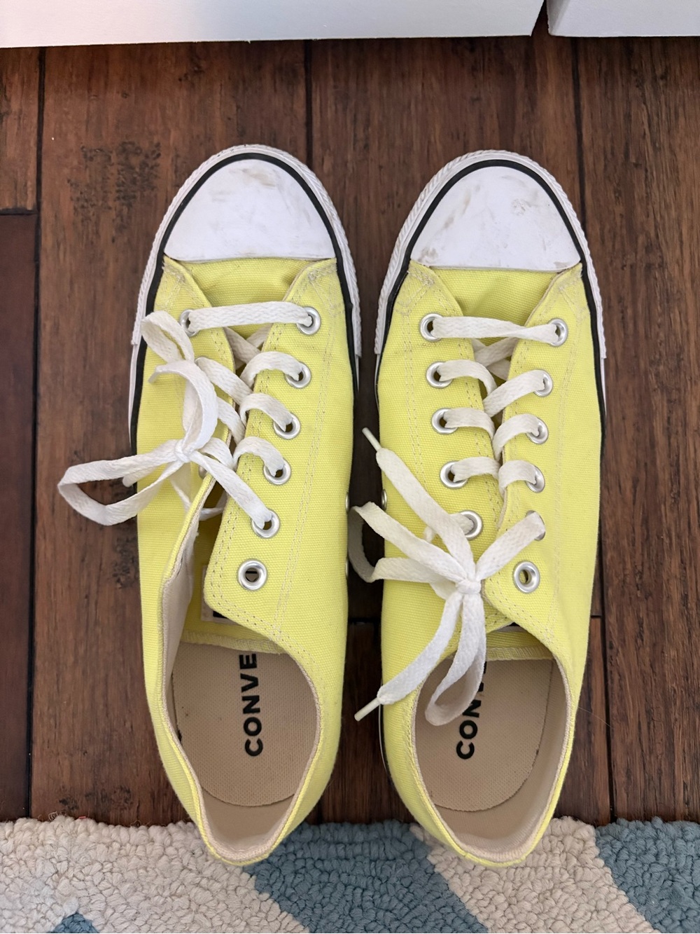 Converse Yellow Canvas Low-Top Sneakers - Picture 3 of 4